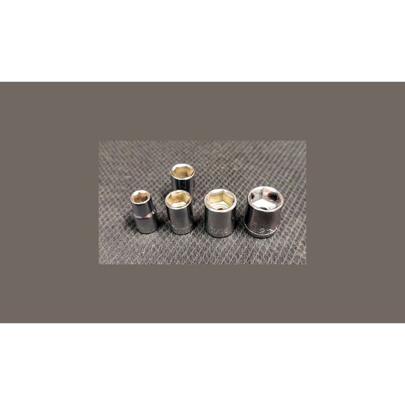 Socket Set 15 Piece SAE 3/8" and 1/4" Drive 6 point Sizes 1/4" to 3/4" Husky+ - Picture 2 of 2